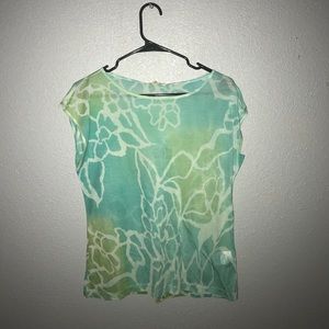 Pashmina Sheer Floral Top 🌷